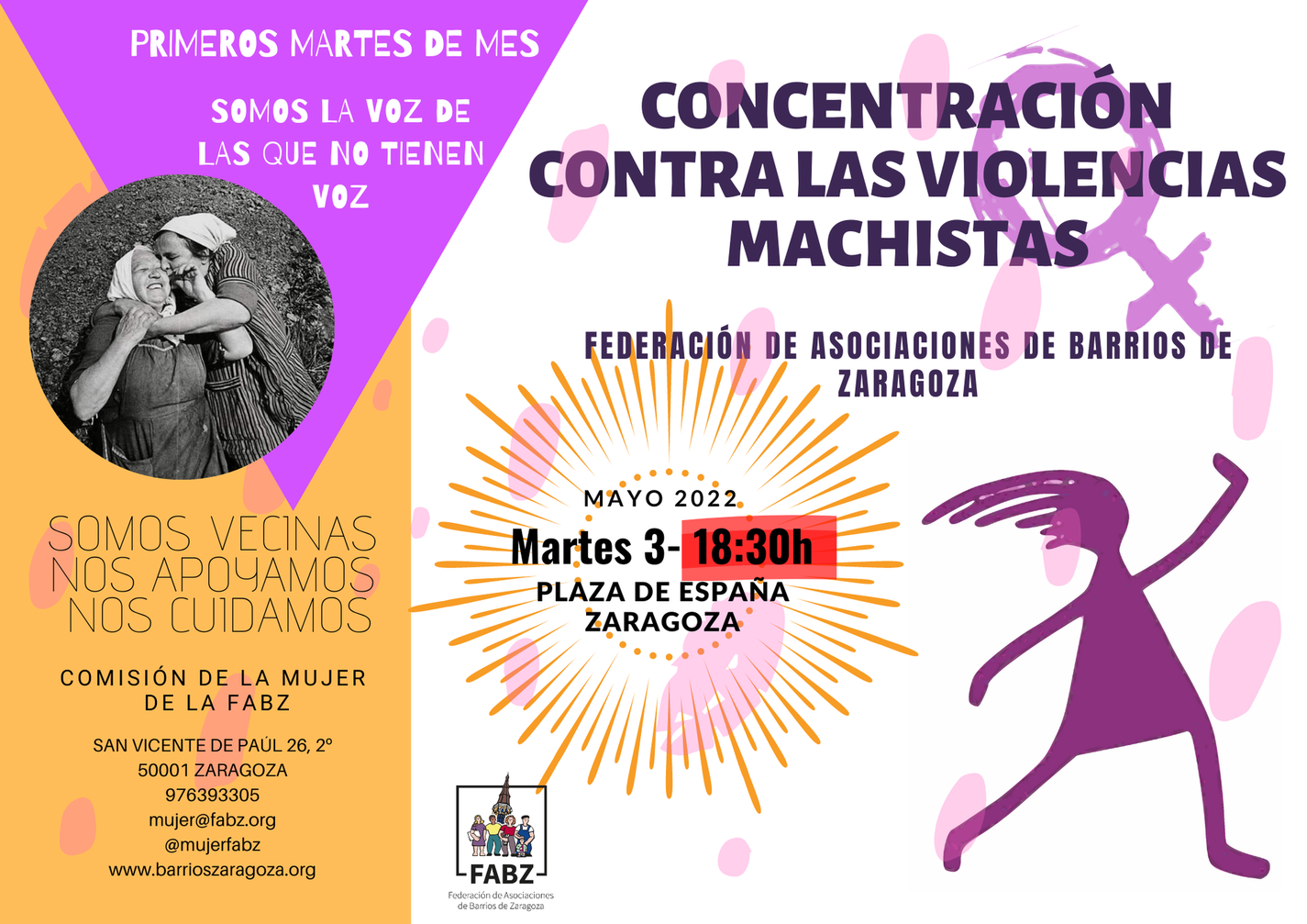 Concentración contra las violencias machistas de Mayo