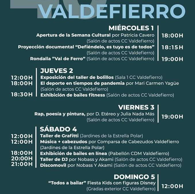 El 1 de junio comienza la 40 Semana Cultural Valdefierro 2022