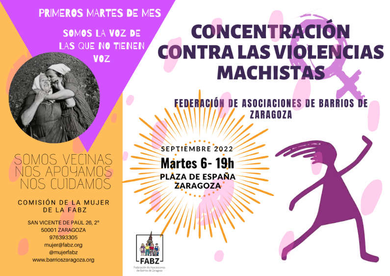 Concentración contra las Violencias Machistas de Septiembre 2022