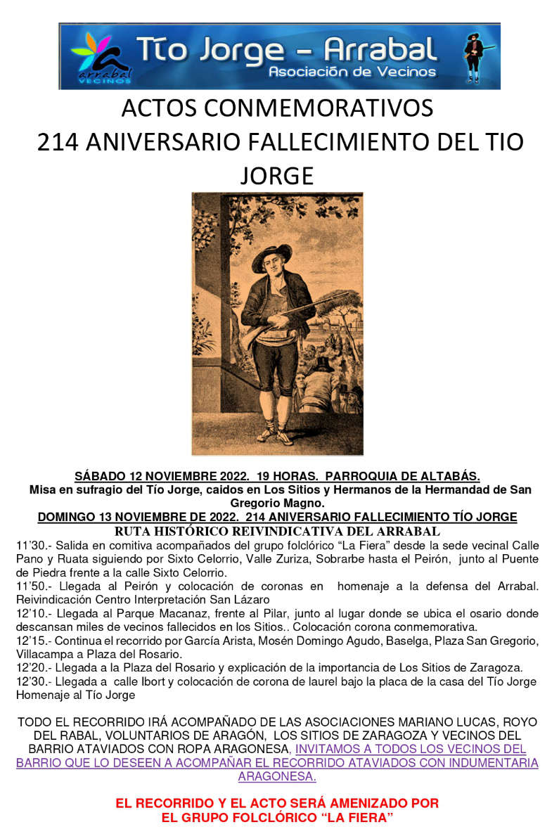 Aniversario del fallecimiento del Tío Jorge