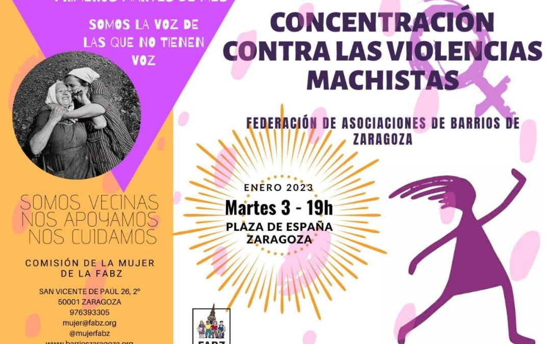 Concentración contra las Violencias Machistas de Enero 2023