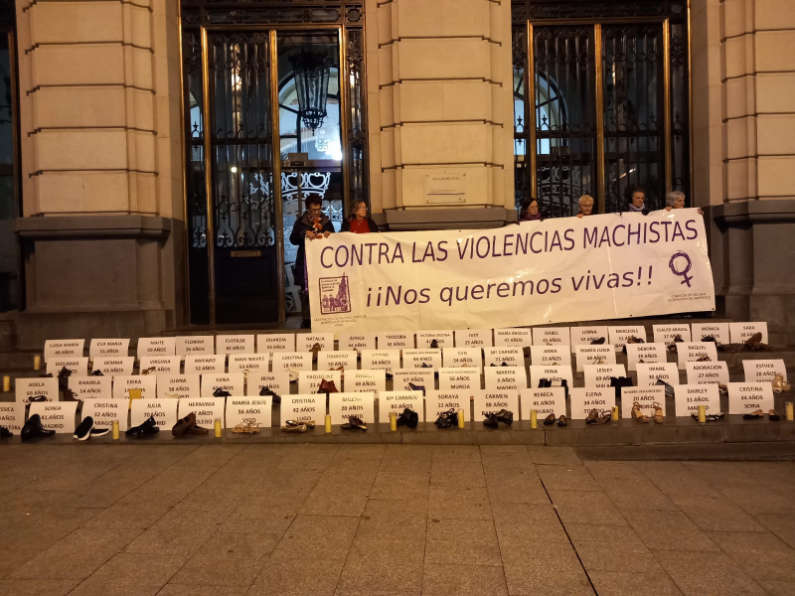 Concentración contra las violencias machistas de Enero 2023