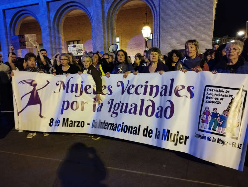 8 M 2023, un día reivindicativo y lleno de sororidad en Zaragoza