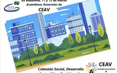 Las Asociaciones Vecinales se reúnen en Badalona en la Asamblea 2023 de la CEAV