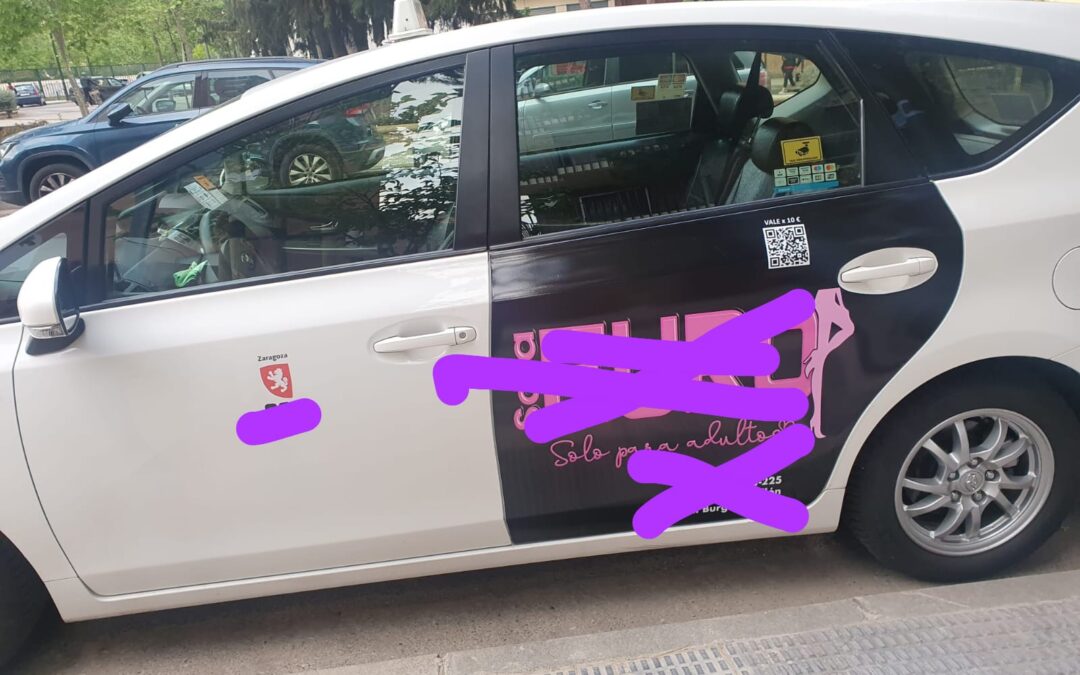 La Comisión de la Mujer de la FABZ denuncia la Publicidad Sexista en los Taxis