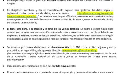 XXVII Muestra Poética del Picarral 2023