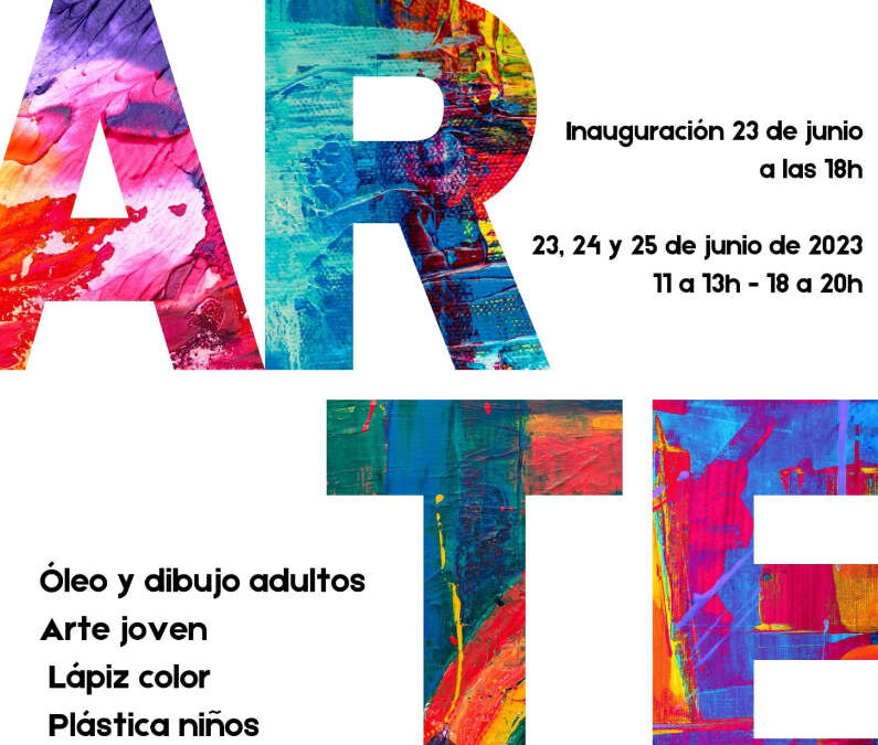 Exposición de arte final del curso 2022-2023 en la AV La Paz