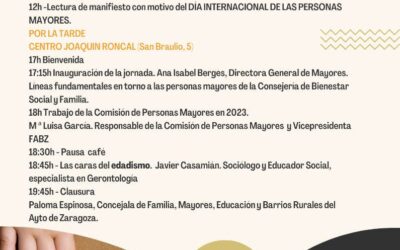 El 28 de septiembre se celebra la jornada «Edadismo, discriminación por edad»