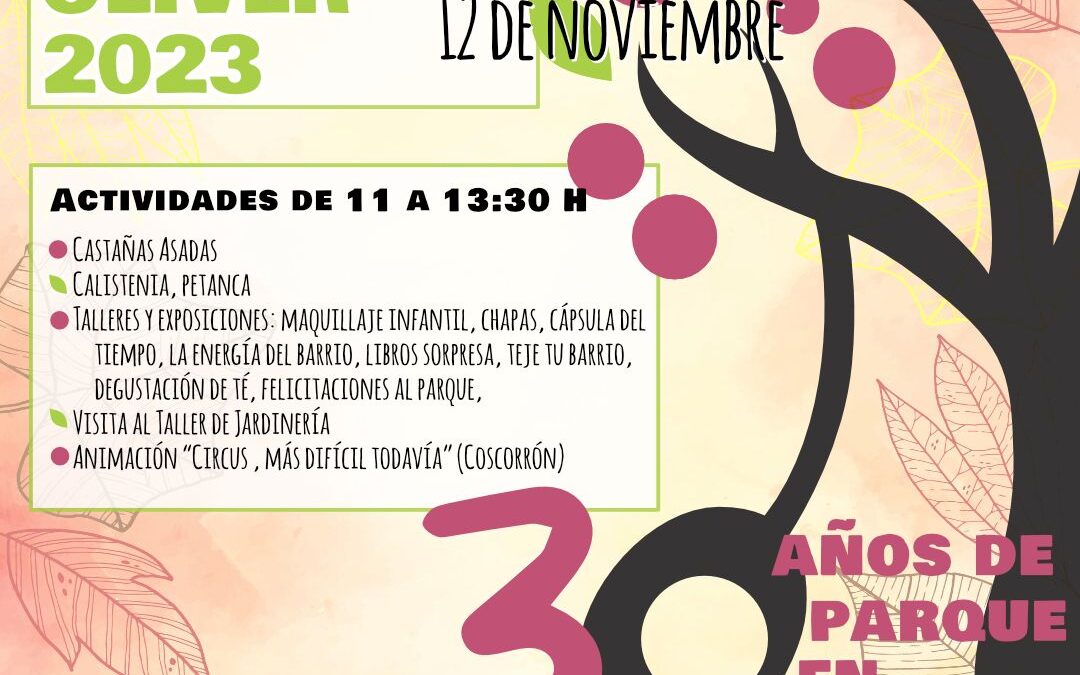 El domingo, 12 de noviembre se celebra en el Parque Oliver la Fiesta de Otoño Castañada 2023