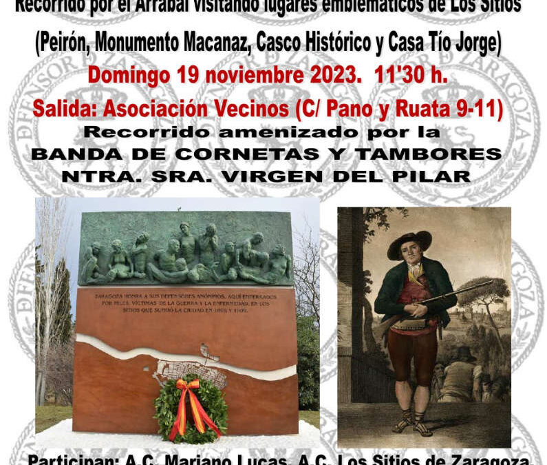Conmemoración fallecimiento Tío Jorge.  Ruta Histórico Reivindicativa del Arrabal.