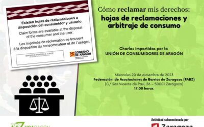 Charla de UCAragón sobre hojas de reclamaciones