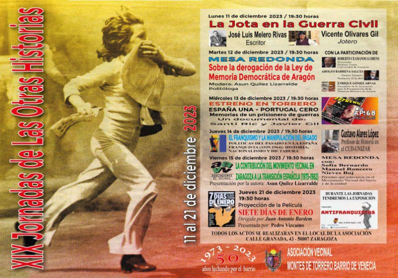 XIX Jornadas Otras Historias, del 11 al 21 de diciembre, en Torrero