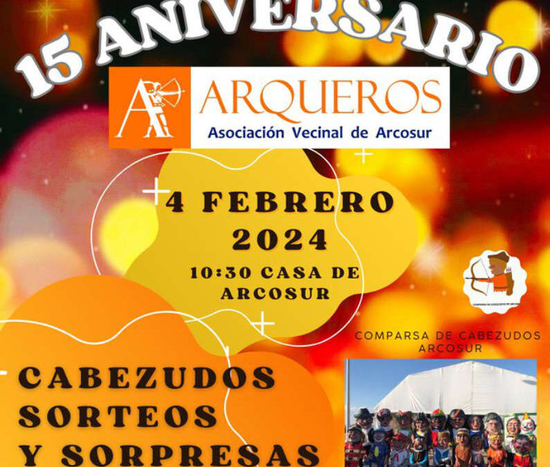 La Asociación Vecinal Arqueros de Arcosur cumple 15 años