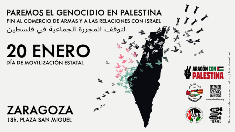 Concentración «Paremos el genocidio en Palestina»: 20 enero 2024
