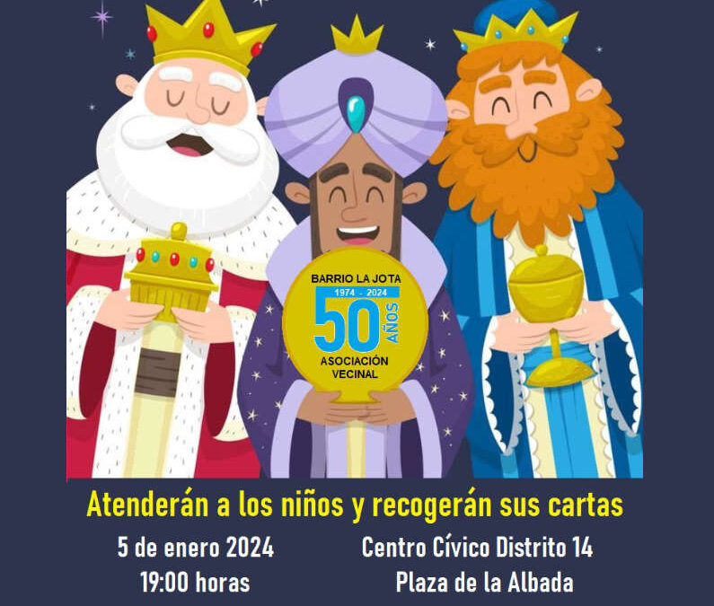 Reyes Magos en el barrio de La Jota el 5 de enero