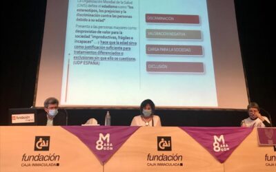 «Un cuidado digno para nuestros mayores», intervención de Mª Luisa García