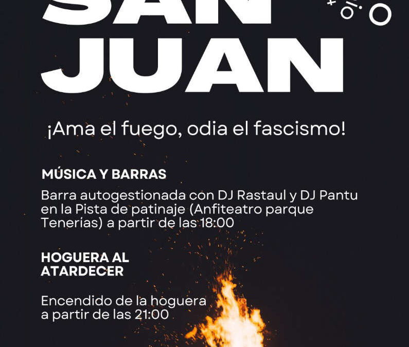 Hoguera de San Juan en la Madalena 2024