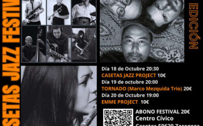 Llega el V Casetas Jazz Festival, del 18 al 20 de octubre de 2024