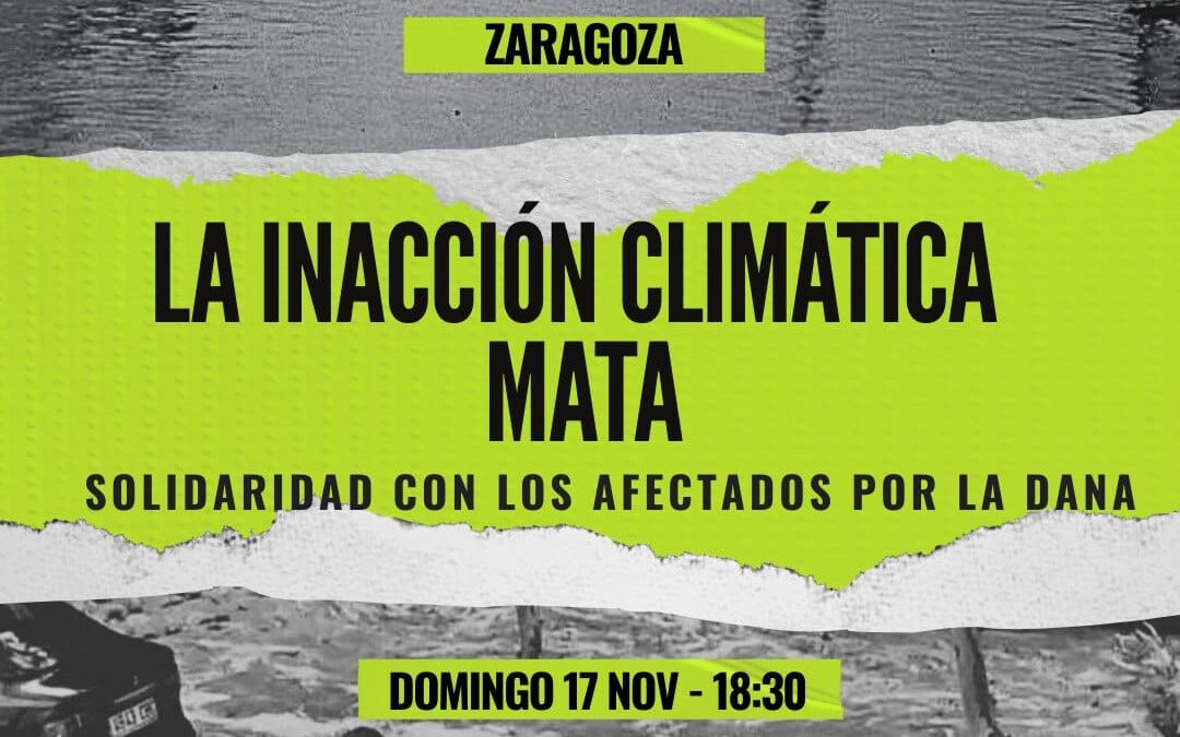 Concentración «La Inacción Climática Mata»