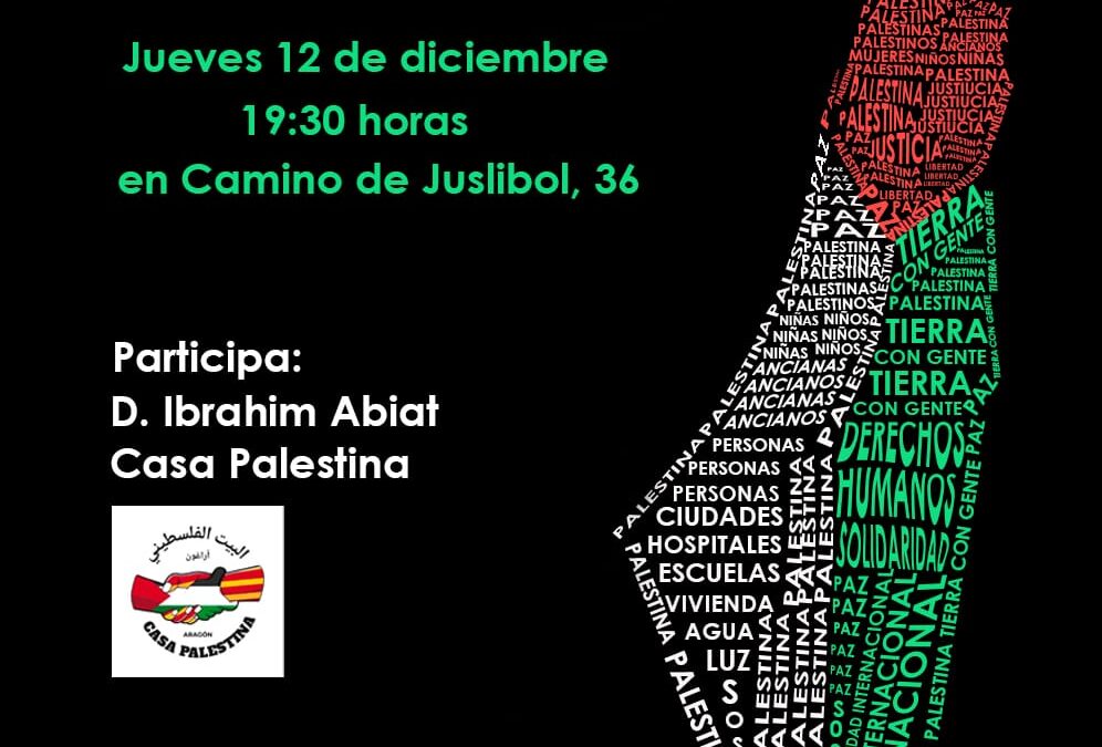 Charla Coloquio Palestina una Tierra con Gente. Picarral