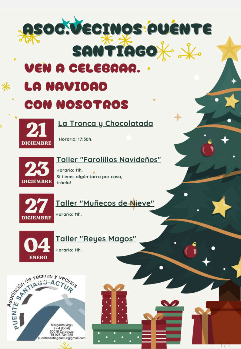 Actividades navideñas Actur Puente Santiago 2024