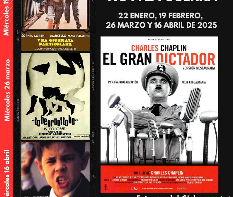 Ciclo de Cine «No a las guerras» en Parque Goya: El Gran Dictador