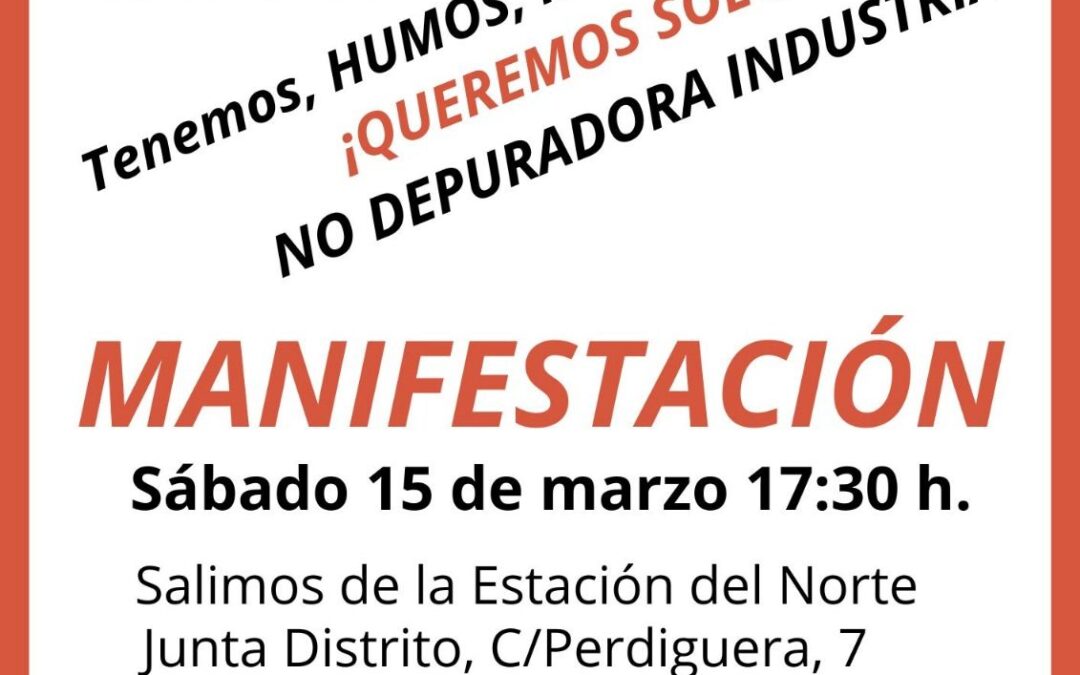 Manifestación NO a la Depuradora de Tereos