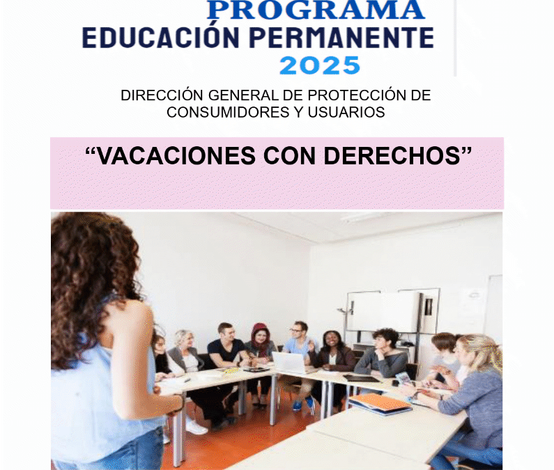 Charla «Vacaciones con derechos» en Utebo